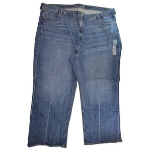 Old Navy Women's Size 28 Extra High Rise Sky Hi Wide Leg Jeans Medium Wash